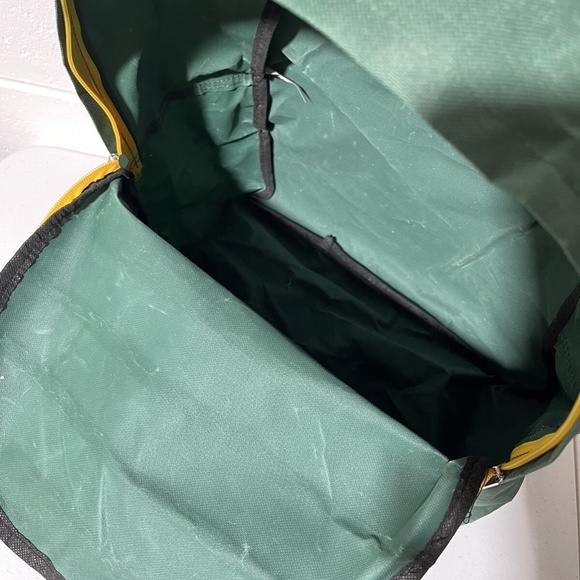 Oakland Athletics A’s MLB Backpack Promotional Stripes Bag Green Yellow White - Picture 8 of 13